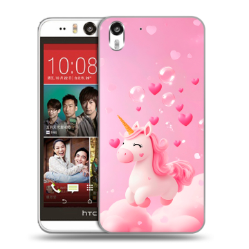 Пластиковый чехол на HTC Desire Eye с принтом Единорог Пластиковый чехол на HTC Desire Eye с принтом Единорог