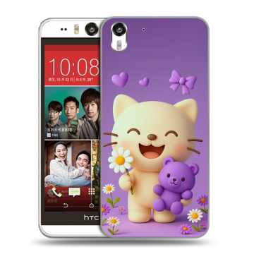 Пластиковый чехол на HTC Desire Eye с принтом для девочек