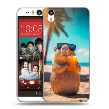 Пластиковый чехол на HTC Desire Eye с принтом Капибара