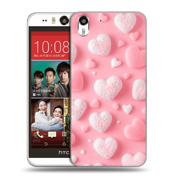 Пластиковый чехол на HTC Desire Eye с принтом Сердечки Пластиковый чехол на HTC Desire Eye с принтом Сердечки