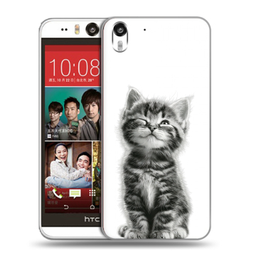 Пластиковый чехол на HTC Desire Eye с принтом Котенок