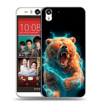 Пластиковый чехол на HTC Desire Eye с принтом Медведь