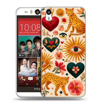 Пластиковый чехол на HTC Desire Eye с принтом Модный принт