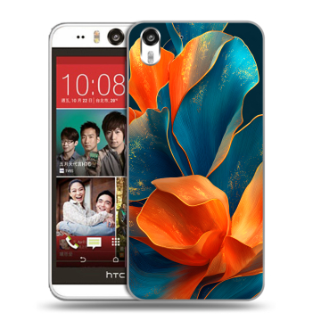 Пластиковый чехол на HTC Desire Eye с принтом Цветы