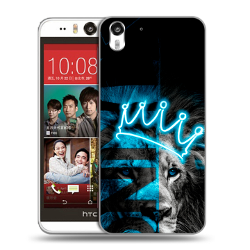 Пластиковый чехол на HTC Desire Eye с принтом Король лев