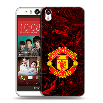 Пластиковый чехол на HTC Desire Eye с принтом Manchester United