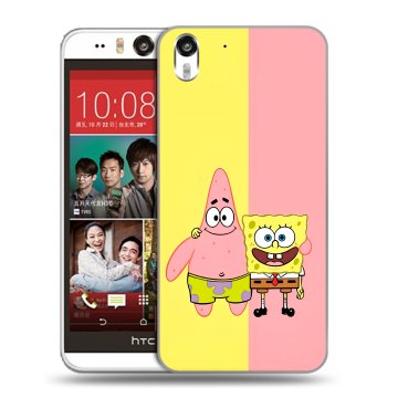 Пластиковый чехол на HTC Desire Eye с принтом Спанч боб Спанчбоб