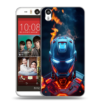 Пластиковый чехол на HTC Desire Eye с принтом IronMan Железный человек