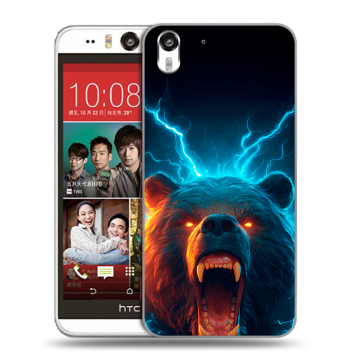 Пластиковый чехол на HTC Desire Eye с принтом Медведь