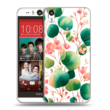 Пластиковый чехол на HTC Desire Eye с принтом женский