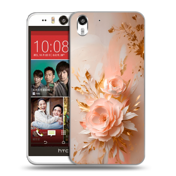 Пластиковый чехол на HTC Desire Eye с принтом женский