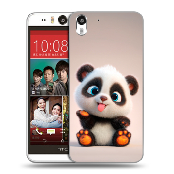 Пластиковый чехол на HTC Desire Eye с принтом милая панда