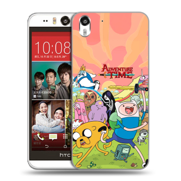 Пластиковый чехол на HTC Desire Eye с принтом Adventure time Время приключений