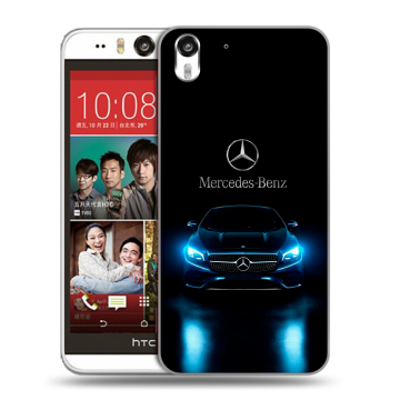 Пластиковый чехол на HTC Desire Eye с принтом Mercedes Мерседес
