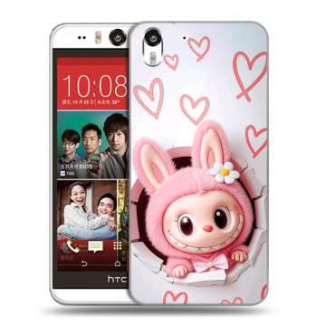 Пластиковый чехол на HTC Desire Eye с принтом Labubu Лабубу