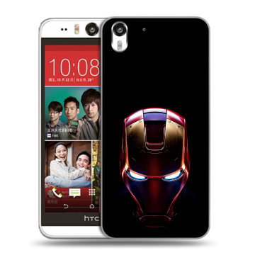 Пластиковый чехол на HTC Desire Eye с принтом IronMan Железный человек