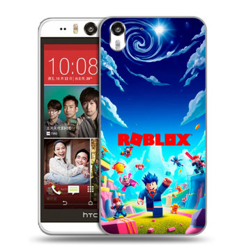 Пластиковый чехол на HTC Desire Eye с принтом Roblox Роблокс