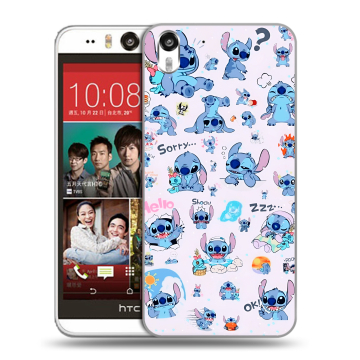 Пластиковый чехол на HTC Desire Eye с принтом Лило и Стич