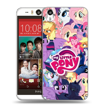 Пластиковый чехол на HTC Desire Eye с принтом My little pony Дружба чудо