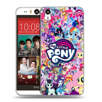 Пластиковый чехол на HTC Desire Eye с принтом My little pony Дружба чудо