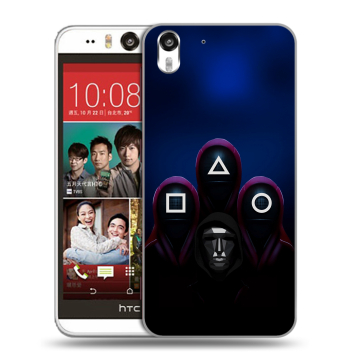 Пластиковый чехол на HTC Desire Eye с принтом Игра Кальмара