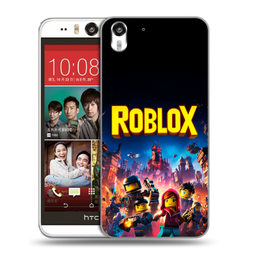 Пластиковый чехол на HTC Desire Eye с принтом Roblox Роблокс