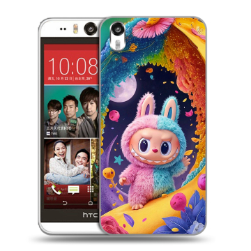Пластиковый чехол на HTC Desire Eye с принтом Labubu Лабубу
