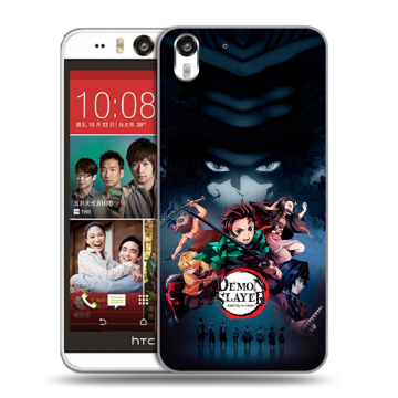 Пластиковый чехол на HTC Desire Eye с принтом Demon Slayer Клинок рассекающий демонов