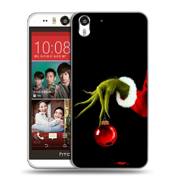 Пластиковый чехол на HTC Desire Eye с принтом Новый год Гринч
