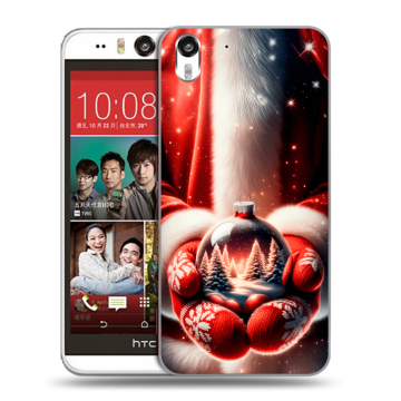 Пластиковый чехол на HTC Desire Eye с принтом Новый год