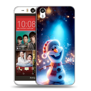 Пластиковый чехол на HTC Desire Eye с принтом Новый год