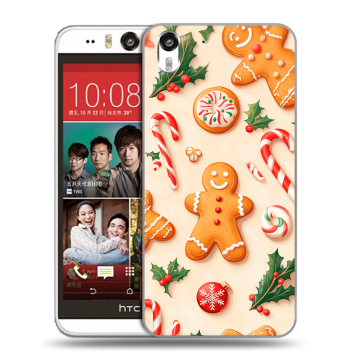 Пластиковый чехол на HTC Desire Eye с принтом Новый год