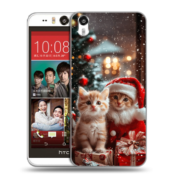 Пластиковый чехол на HTC Desire Eye с принтом Новый год
