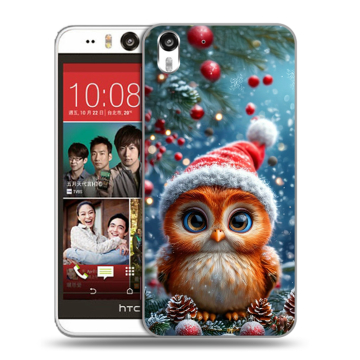 Пластиковый чехол на HTC Desire Eye с принтом Новый год
