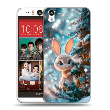 Пластиковый чехол на HTC Desire Eye с принтом Новый год