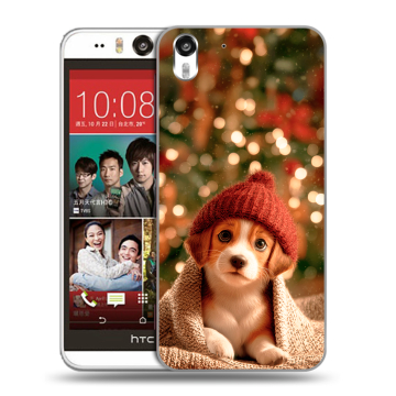 Пластиковый чехол на HTC Desire Eye с принтом Новый год