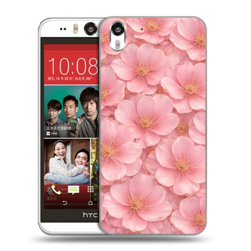 Пластиковый чехол на HTC Desire Eye с принтом женский