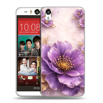 Пластиковый чехол на HTC Desire Eye с принтом женский
