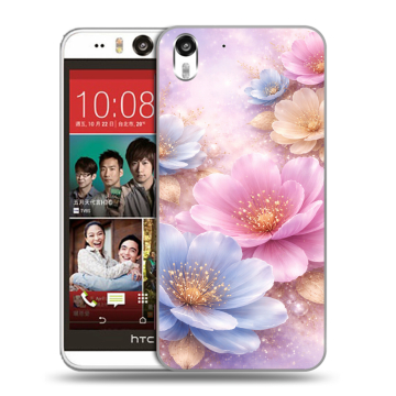 Пластиковый чехол на HTC Desire Eye с принтом женский