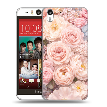 Пластиковый чехол на HTC Desire Eye с принтом женский