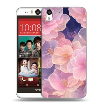 Пластиковый чехол на HTC Desire Eye с принтом женский
