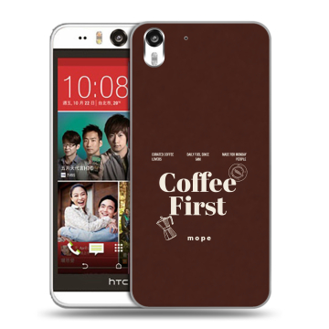 Пластиковый чехол на HTC Desire Eye с принтом женский