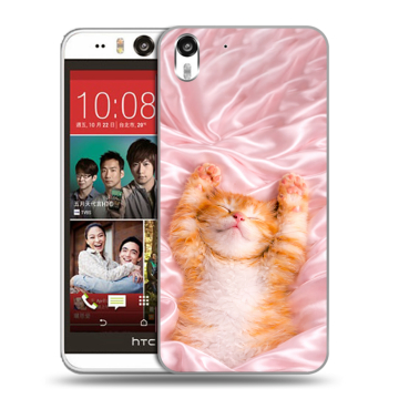Пластиковый чехол на HTC Desire Eye с принтом женский