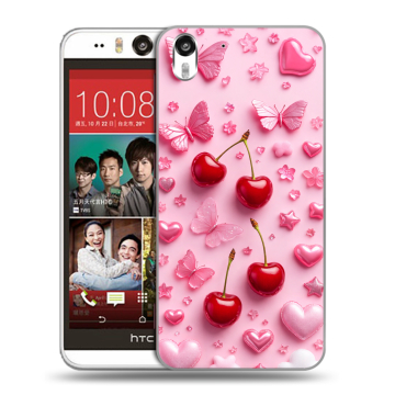 Пластиковый чехол на HTC Desire Eye с принтом для девочек