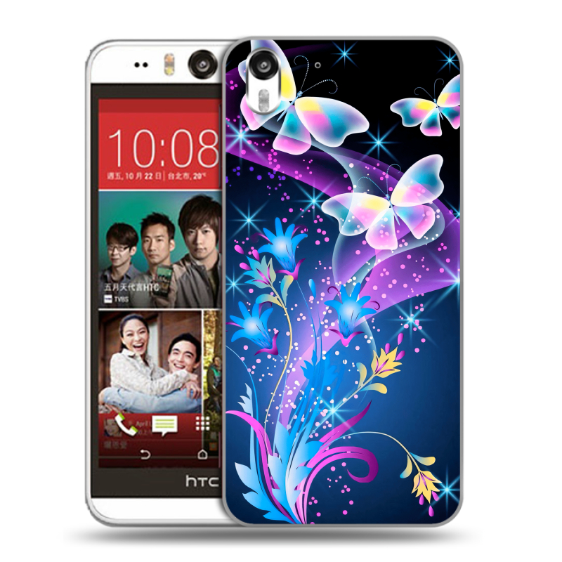 Пластиковый чехол на HTC Desire Eye с принтом Бабочки Пластиковый чехол на HTC Desire Eye с принтом Бабочки