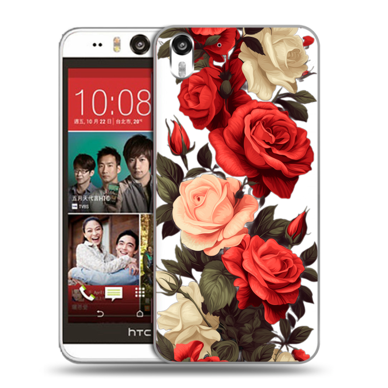 Пластиковый чехол на HTC Desire Eye с принтом Розы Пластиковый чехол на HTC Desire Eye с принтом Розы