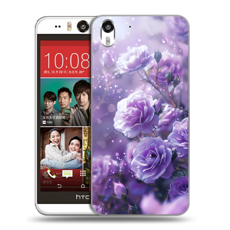 Пластиковый чехол на HTC Desire Eye с принтом Розы цветы Пластиковый чехол на HTC Desire Eye с принтом Розы цветы