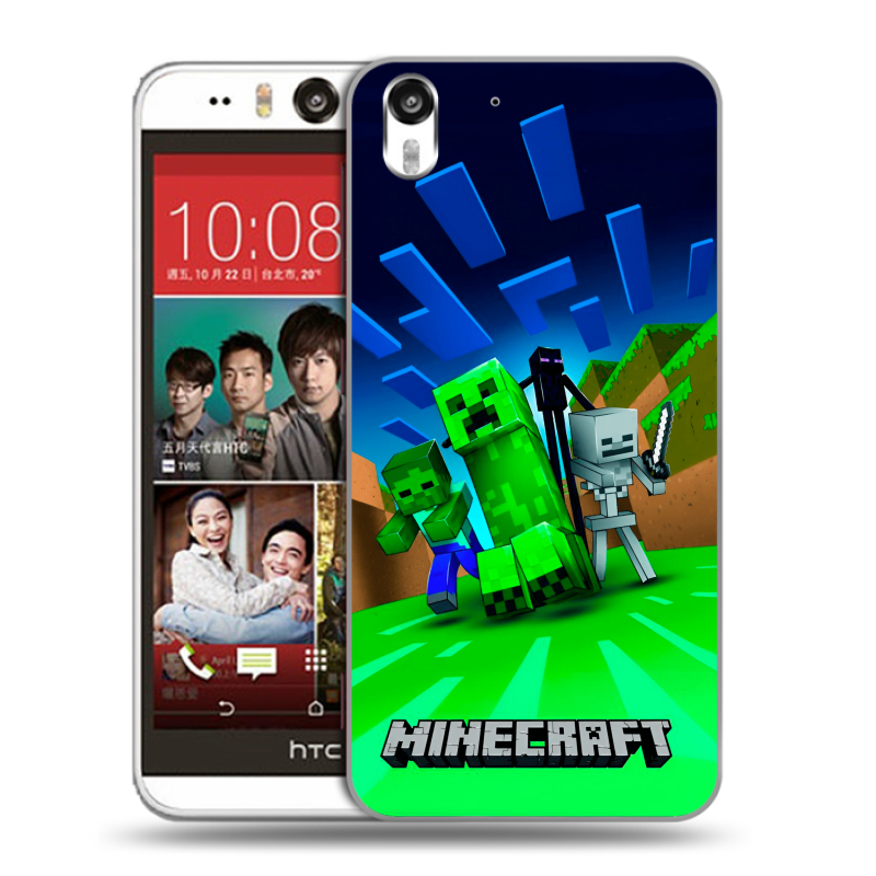 Пластиковый чехол на HTC Desire Eye с принтом Майнкрафт Пластиковый чехол на HTC Desire Eye с принтом Майнкрафт