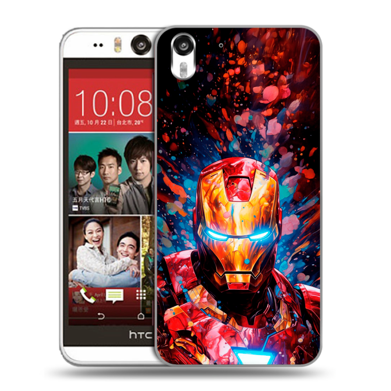 Пластиковый чехол на HTC Desire Eye с принтом Железный человек Ironman Пластиковый чехол на HTC Desire Eye с принтом Железный человек Ironman