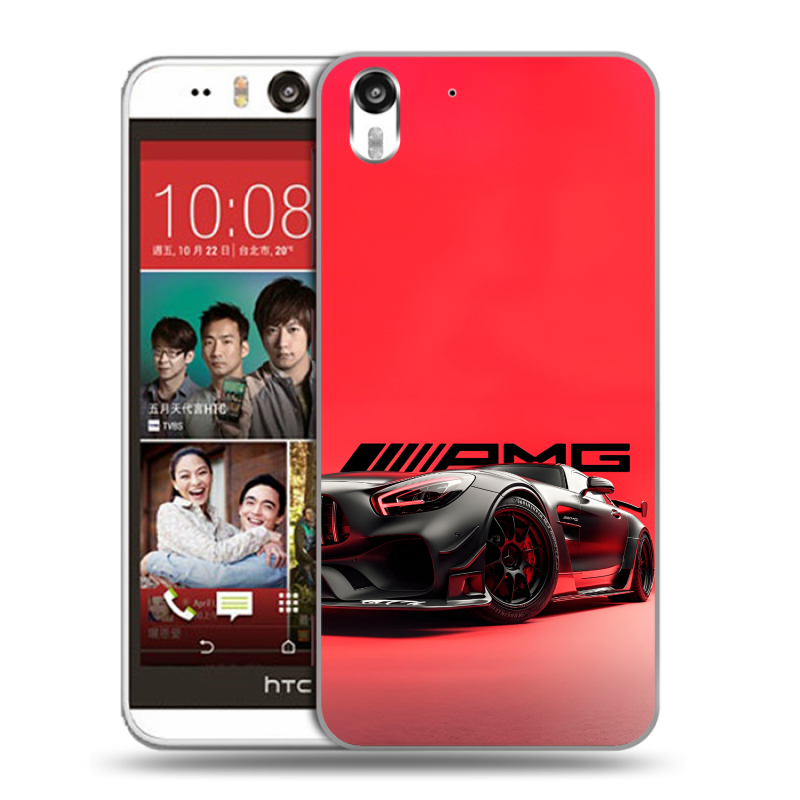 Пластиковый чехол на HTC Desire Eye с принтом Мерседес Mercedes AMG Пластиковый чехол на HTC Desire Eye с принтом Мерседес Mercedes AMG